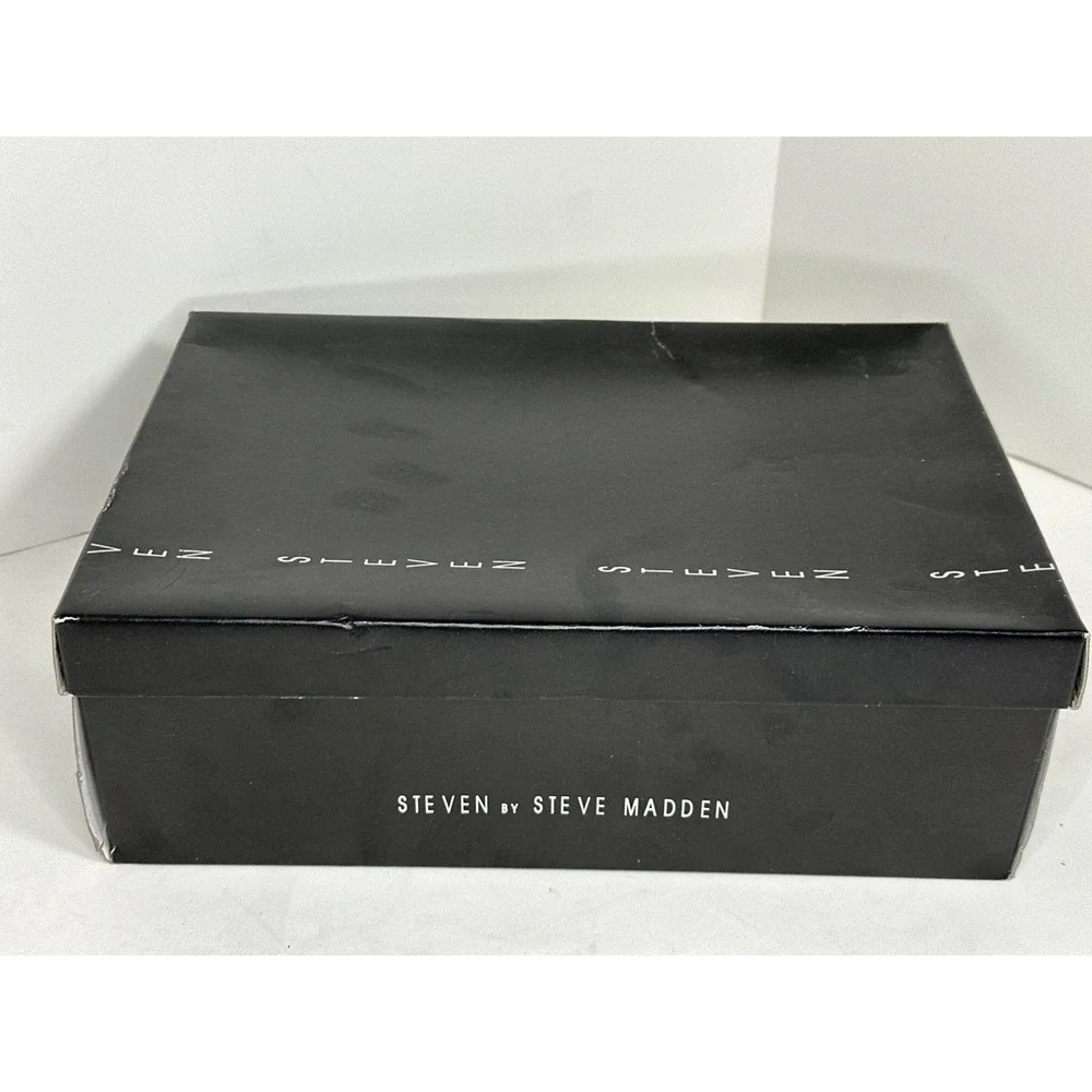 Steven by Steve Madden Women's Black Suede Casandra‎ Espadrille Flats Size 8